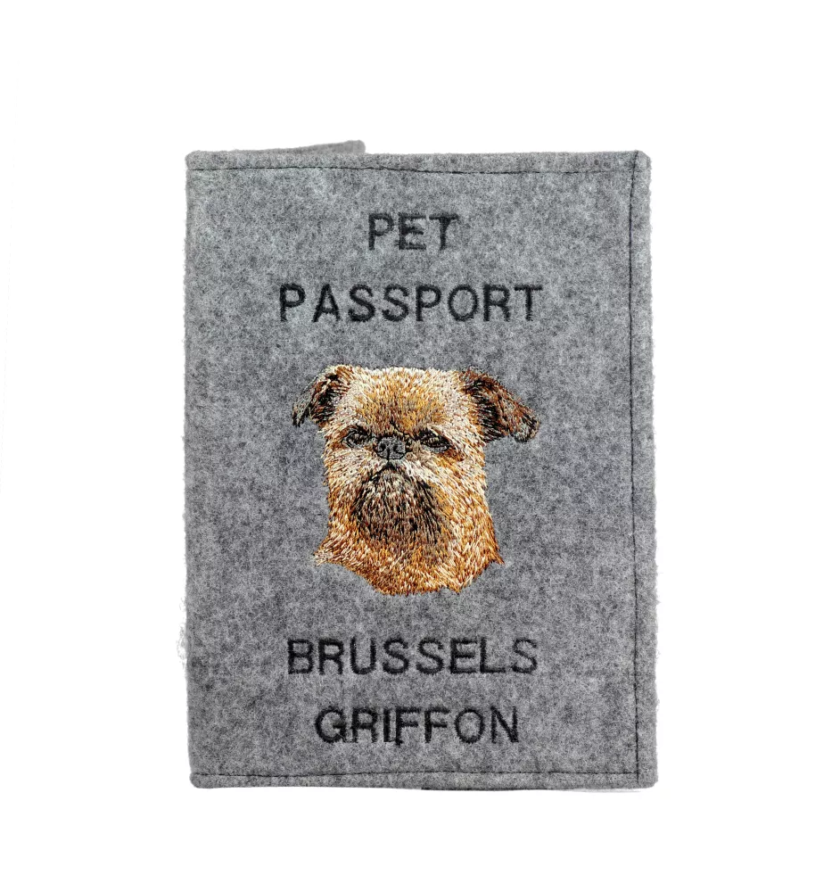 Brüsseler Griffon, Griffon Bruxellois - Hundepassetui, Dokumententasche, Geschenk für den Reisenden von der Marke Art-Dog