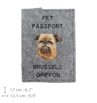 Brüsseler Griffon, Griffon Bruxellois - Hundepassetui, Dokumententasche, Geschenk für den Reisenden von der Marke Art-Dog