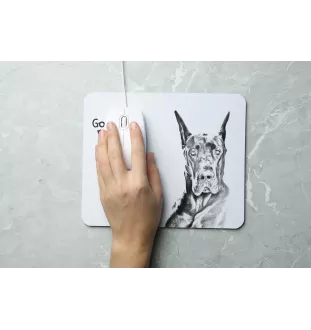 Dogue allemand, Grand danois - tapis de souris personnalisé avec impression, tapis de souris personnalisé avec chien, accessoire unique pour employé de bureau de la marque Art-Dog