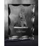 Deutsche Dogge, Ulmer Dogge, Große Dogge I - Kristall mit einem Hundebild, Glasstatuette mit einem Bild, einzigartiger Bilderrahmen der Marke Art-Dog