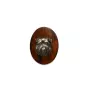 Gryfonik brukselski broszka clipring drewniany Art-Dog