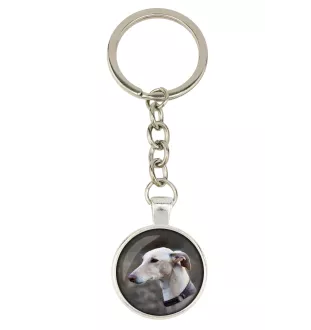 Greyhound, English Greyhound - keychain with your photo, key decoration, bag pendant from Art-Dog brand