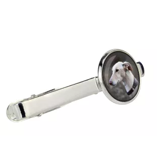 Lévrier anglais, Greyhound - Boutons de manchette et cravate avec votre photo, accessoire de costume, bijoux pour hommes de la marque Art-Dog.