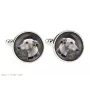 Lévrier anglais, Greyhound - Boutons de manchette et cravate avec votre photo, accessoire de costume, bijoux pour hommes de la marque Art-Dog.