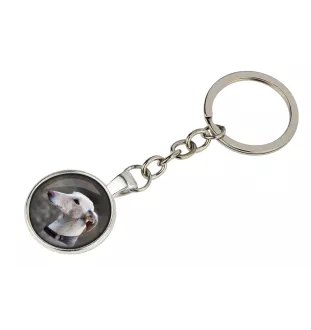 Lévrier anglais, Greyhound - porte-clés dans une boîte, photo personnelle, porte-clés de la marque Art-Dog