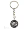 Lévrier anglais, Greyhound - porte-clés dans une boîte, photo personnelle, porte-clés de la marque Art-Dog