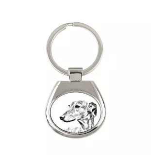 Greyhound, English Greyhound - keychain with a dog, keychain with a print, personalized pendant from the Art-Dog brand