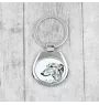 Lévrier anglais, Greyhound - porte-clés avec chien, porte-clés imprimé, breloque personnalisée de la marque Art-Dog