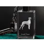 Deutsche Dogge, Ulmer Dogge, Große Dogge - Schlüsselanhänger aus Kristall mit Hundefoto, beleuchteter Schlüsselanhänger, einzigartiges Geschenk der Marke Art-Dog