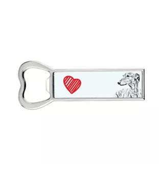 Greyhound, English Greyhound - bottle opener with a dog, personalized fridge opener, unique gift for a man by Art-Dog brand