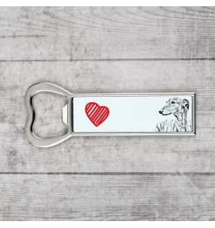 Greyhound, Grosser Englischer Windhund - Flaschenöffner mit Hund, personalisierter Flaschenöffner für den Kühlschrank, ein einzigartiges Geschenk für Männer von der Marke Art-Dog