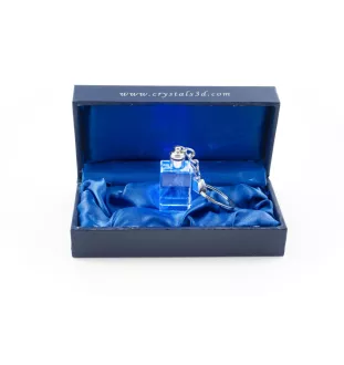 Great Dane I - Crystal key ring with dog photo, illuminated key ring, unique gift by Art-Dog brand