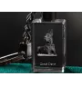 Great Dane I - Crystal key ring with dog photo, illuminated key ring, unique gift by Art-Dog brand