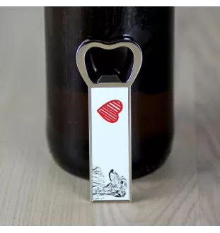 Greyhound, Grosser Englischer Windhund - Flaschenöffner mit Hund, personalisierter Flaschenöffner für den Kühlschrank, ein einzigartiges Geschenk für Männer von der Marke Art-Dog