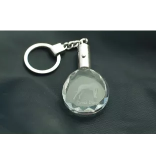 Deutsche Dogge, Ulmer Dogge, Große Dogge - Anhänger mit einem Foto eines Hundes, Schlüsselanhänger aus Kristall in einer Geschenkbox, ein einzigartiges Geschenk von Art-Dog