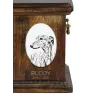 Greyhound, English Greyhound - commemorative plaque with a photo of a dog, tombstone with a print, personalized oval plaque from the Art-Dog brand