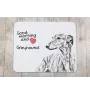 Lévrier anglais, Greyhound - tapis de souris personnalisé avec impression, tapis de souris personnalisé avec chien, accessoire unique pour employé de bureau de la marque Art-Dog