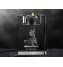 Great Dane I - Candle holder with dog photo, crystal tealight holder, personalised gift by Art-Dog brand