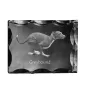 Greyhound, Grosser Englischer Windhund - Kristall mit einem Hundebild, Glasstatuette mit einem Bild, einzigartiger Bilderrahmen der Marke Art-Dog
