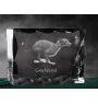 Greyhound, English Greyhound - crystal with a picture of a dog, glass statuette with a picture, unique frame with a picture from Art-Dog brand