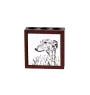 Greyhound, English Greyhound - pen holder with a dog, desk organizer with a print, personalized desk decoration from the Art-Dog brand.