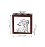Greyhound, Grosser Englischer Windhund - Stifthalter mit Hund, Schreibtischorganizer mit Aufdruck, personalisierte Schreibtischdekoration der Marke Art-Dog