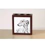 Lévrier anglais, Greyhound - porte-stylo avec chien, organiseur de bureau avec impression, décoration de bureau personnalisée de la marque Art-Dog