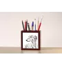Greyhound, Grosser Englischer Windhund - Stifthalter mit Hund, Schreibtischorganizer mit Aufdruck, personalisierte Schreibtischdekoration der Marke Art-Dog