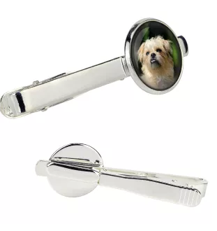 Griffon Bruxellois, Brussels Griffon - tie clip in a box, stylish tie, personalized jewelry from the Art-Dog brand