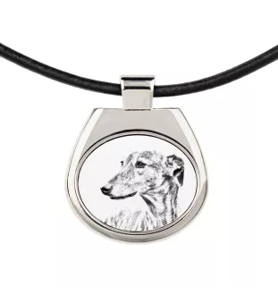Greyhound, English Greyhound - dog necklace, personalized pendant with a photo, unique necklace for women and men by Art-Dog brand