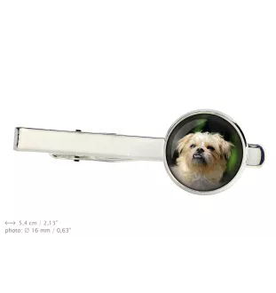 Brüsseler Griffon, Griffon Bruxellois - Krawattennadel in der Box, stilvolle Krawatte, personalisierter Schmuck der Marke Art-Dog