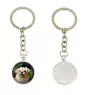 Griffon Bruxellois, Brussels Griffon - keychain in a box, own photo, keychain pendant from Art-Dog brand