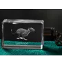 Greyhound, English Greyhound - Crystal key ring with dog photo, illuminated key ring, unique gift by Art-Dog brand