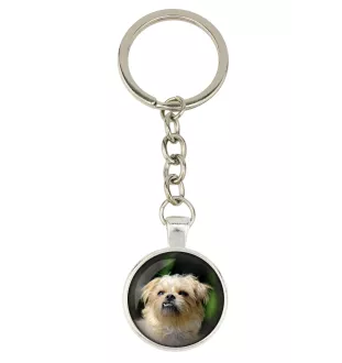 Griffon Bruxellois, Brussels Griffon - keychain in a box, own photo, keychain pendant from Art-Dog brand