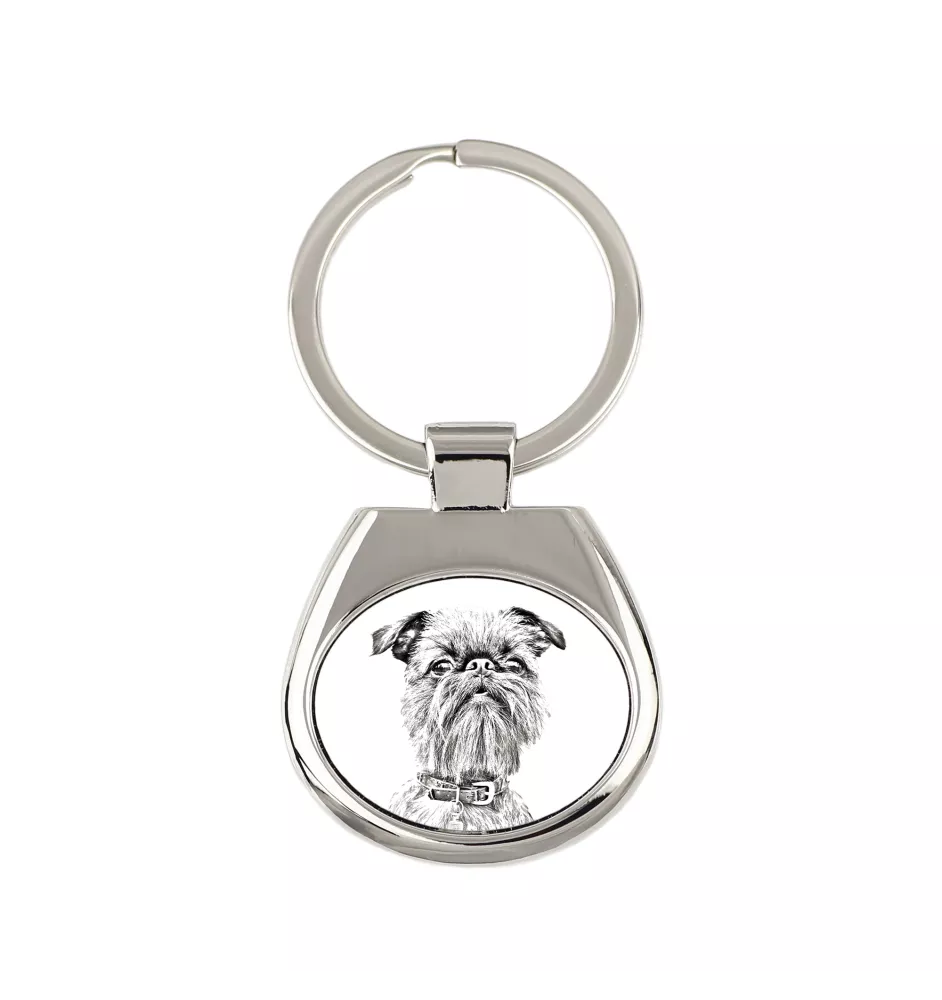 Brüsseler Griffon, Griffon Bruxellois - Schlüsselanhänger mit Hund, Anhänger mit Aufdruck, personalisierter Anhänger der Marke Art-Dog