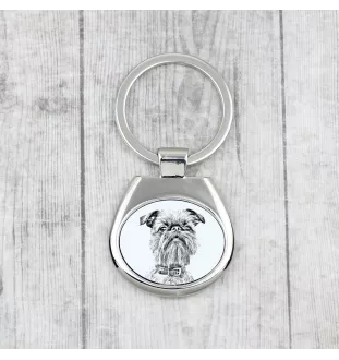 Griffon bruxellois - porte-clés avec chien, porte-clés imprimé, breloque personnalisée de la marque Art-Dog