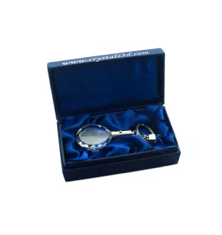 Greyhound, English Greyhound - pendant with a photo of a dog, crystal key ring in a gift box, a unique gift by Art-Dog