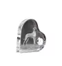 Dogue allemand, Grand danois - horloge en cristal avec une photo de chien, horloge de table en forme de cœur, horloge debout personnalisée de la marque Art-Dog