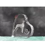 Dogue allemand, Grand danois - horloge en cristal avec une photo de chien, horloge de table en forme de cœur, horloge debout personnalisée de la marque Art-Dog