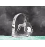 Dogue allemand, Grand danois - horloge en cristal avec une photo de chien, horloge de table en forme de cœur, horloge debout personnalisée de la marque Art-Dog