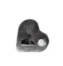 Great Dane I - crystal clock with a dog picture, heart-shaped shelf clock, personalized standing clock by Art-Dog brand