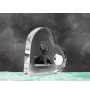 Great Dane I - crystal clock with a dog picture, heart-shaped shelf clock, personalized standing clock by Art-Dog brand