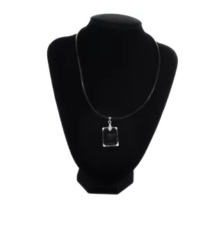 Greyhound, English Greyhound - Crystal dog pendant, photo necklace, unique jewellery by Art-Dog