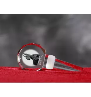 Great Dane I - Crystal bottle stopper, unique wine stopper with photo, personalised gift for sommelier by Art-Dog brand