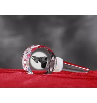 Great Dane I - Crystal bottle stopper, unique wine stopper with photo, personalised gift for sommelier by Art-Dog brand