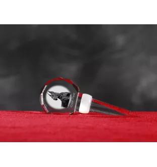 Great Dane I - Crystal bottle stopper, unique wine stopper with photo, personalised gift for sommelier by Art-Dog brand