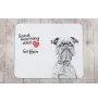 Griffon Bruxellois, Brussels Griffon - mouse pad with print, personalized dog-themed mouse pad, unique gadget for an office worker by Art-Dog brand