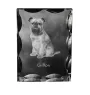 Brüsseler Griffon, Griffon Bruxellois - Kristall mit einem Hundebild, Glasstatuette mit einem Bild, einzigartiger Bilderrahmen der Marke Art-Dog