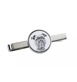 Brüsseler Griffon, Griffon Bruxellois - Krawattenklammer mit Hund, personalisierter Krawattenclip, einzigartiges Geschenk für Männer von der Marke Art-Dog