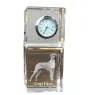 Dogue allemand, Grand danois - montre en cristal avec photo, photo de chien dans un cristal, horloge de bureau personnalisée de la marque Art-Dog
